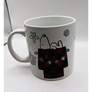 Zrike Brands Peanuts Snoopy Stoneware Christmas Coffee Mug 20 oz